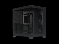 Fractal Design Pop 2 Vision Black - Dual-Chamber PC Gaming Case - Front and Side Glass Panels- Four 120 mm Reverse Blade Fans Included - Spacious Interior - E-ATX (up to 280 mm) ATX/mATX/ITX