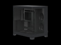 Fractal Design Pop 2 Vision Black - Dual-Chamber PC Gaming Case - Front and Side Glass Panels- Four 120 mm Reverse Blade Fans Included - Spacious Interior - E-ATX (up to 280 mm) ATX/mATX/ITX