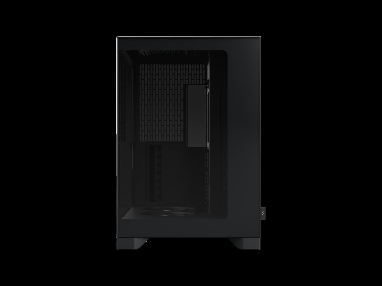 Fractal Design Pop 2 Vision Black RGB - Dual-Chamber PC Gaming Case - Front and Side Glass Panels- Four 120 mm Reverse Blade RGB Fans Included - Spacious Interior - E-ATX (up to 280 mm) ATX/mATX/ITX