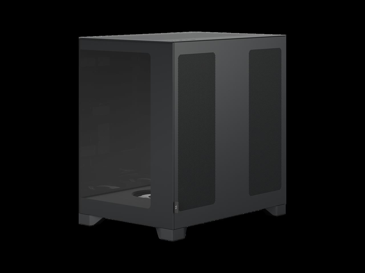 Fractal Design Pop 2 Vision Black RGB - Dual-Chamber PC Gaming Case - Front and Side Glass Panels- Four 120 mm Reverse Blade RGB Fans Included - Spacious Interior - E-ATX (up to 280 mm) ATX/mATX/ITX