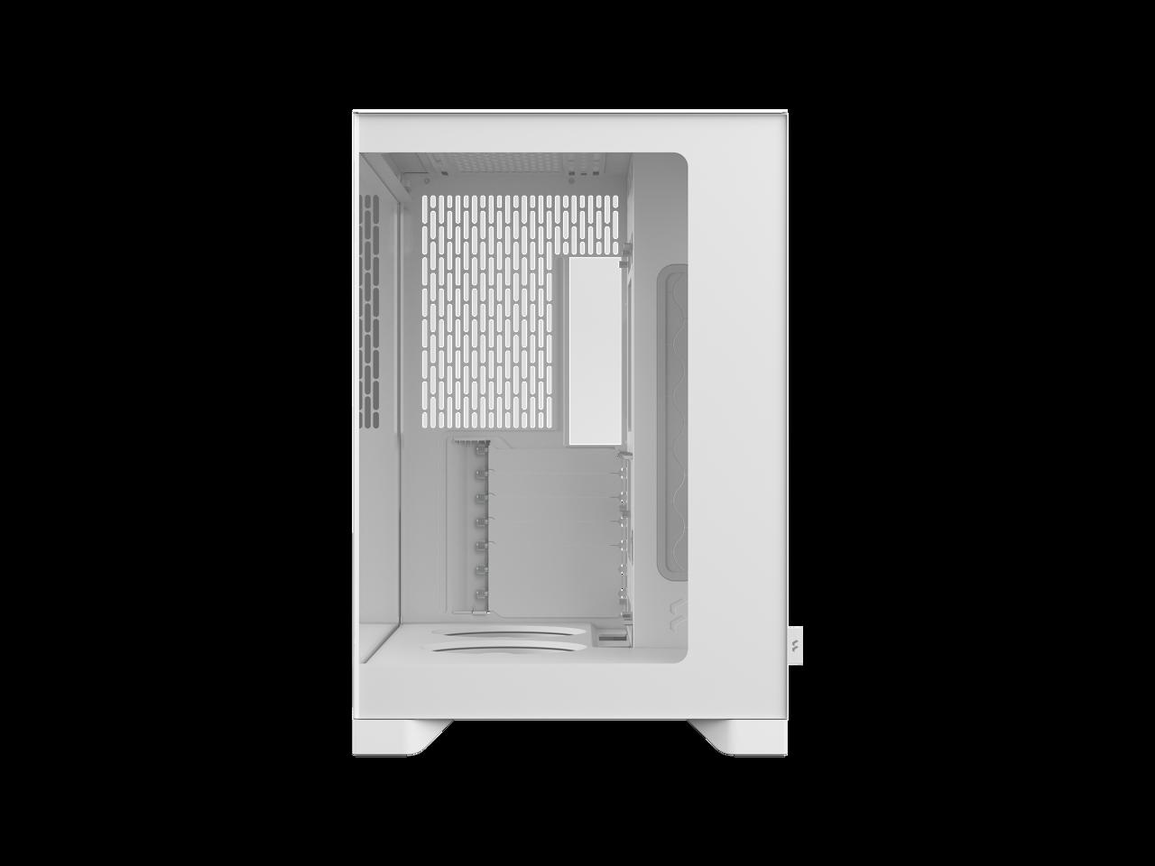 Fractal Design Pop 2 Vision White RGB - Dual-Chamber PC Gaming Case - Front and Side Glass Panels- Four 120 mm Reverse Blade RGB Fans Included - Spacious Interior - E-ATX (up to 280 mm) ATX/mATX/ITX