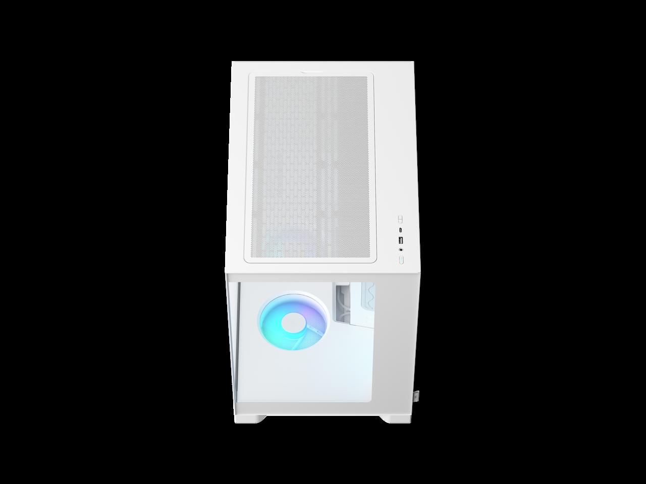 Fractal Design Pop 2 Vision White RGB - Dual-Chamber PC Gaming Case - Front and Side Glass Panels- Four 120 mm Reverse Blade RGB Fans Included - Spacious Interior - E-ATX (up to 280 mm) ATX/mATX/ITX