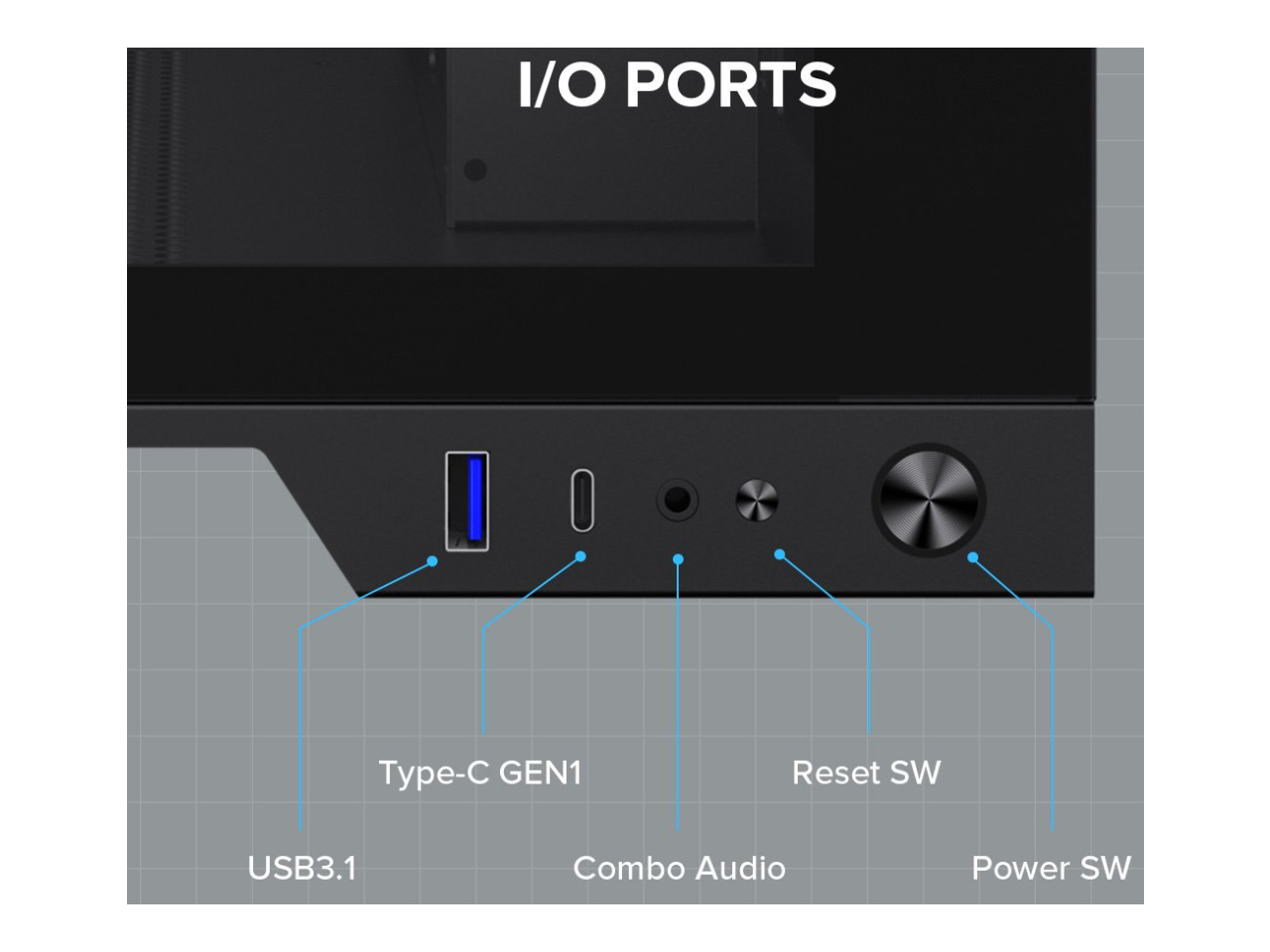 GAMEMAX Infinity Plus Black USB3.0 / Type C ATX Mid-Tower Gaming Computer Case w/3 x Tempered Glass Side Panel