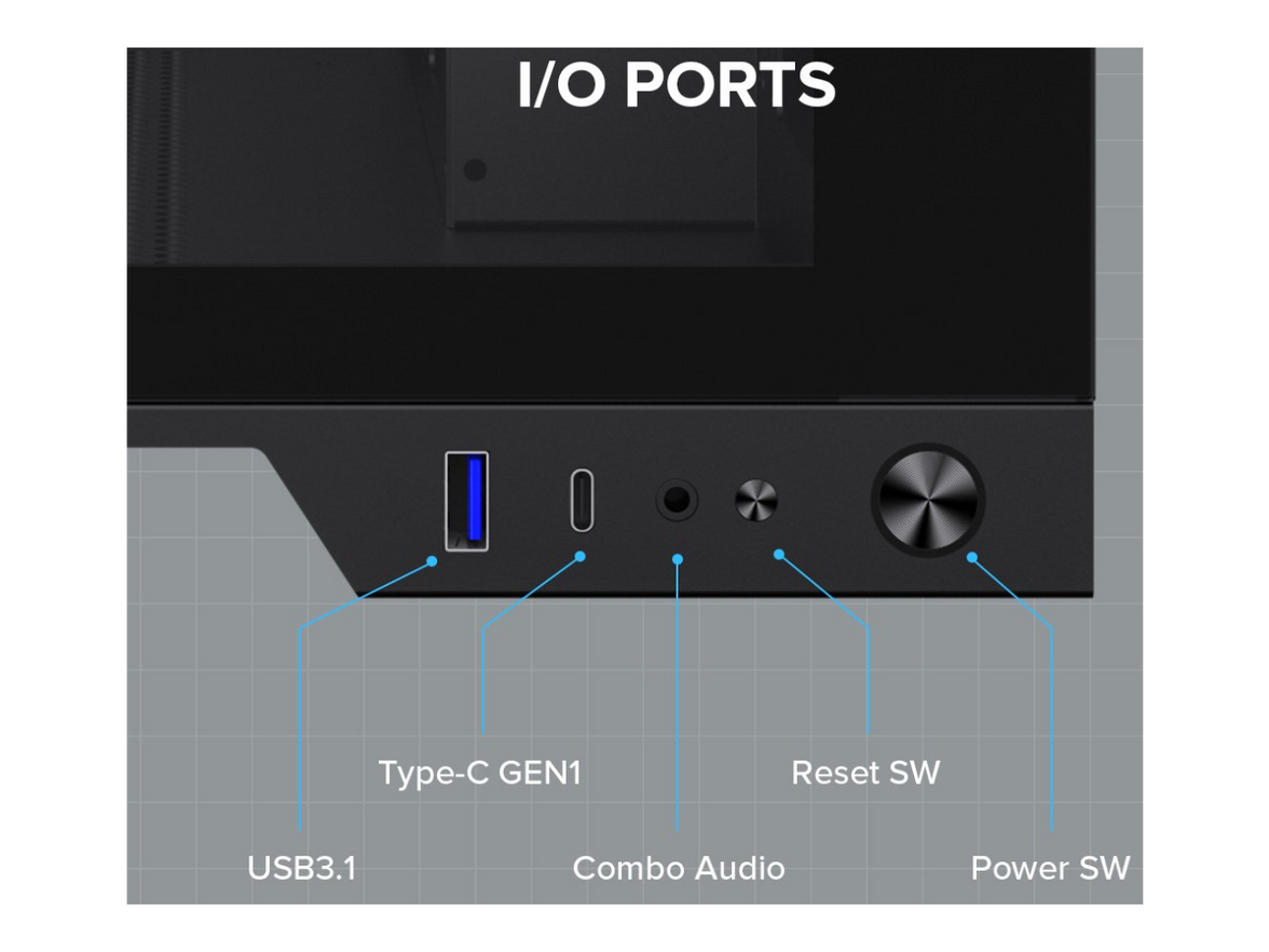 GAMEMAX Infinity Plus Black USB3.0 / Type C ATX Mid-Tower Gaming Computer Case w/3 x Tempered Glass Side Panel