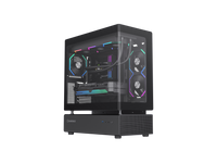 GAMEMAX Infinity N80 BK Black Tempered Glass USB3.0/Type C ATX Mid Tower Case w/6 ARGB Fans (Pre-Installed)