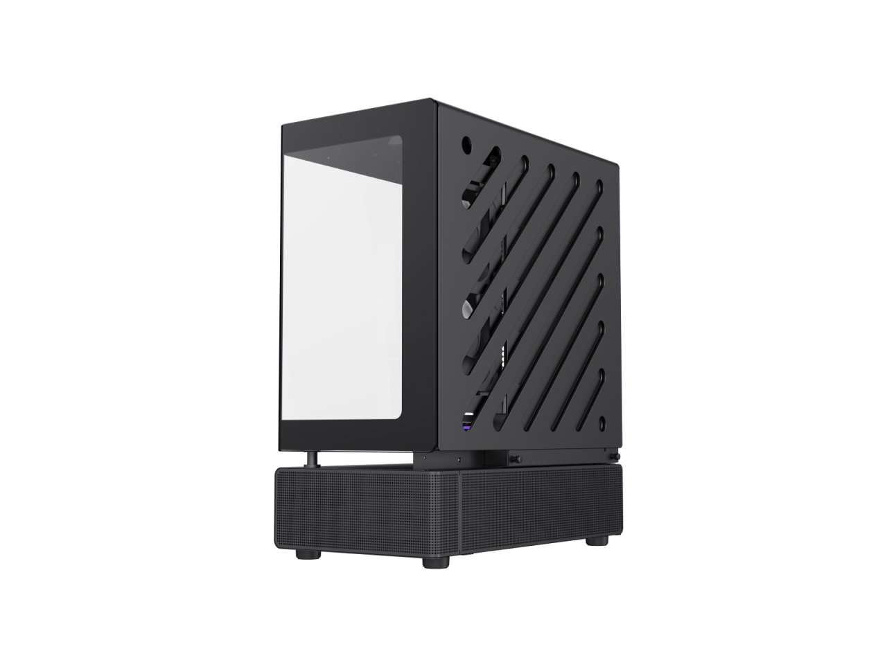 GAMEMAX Infinity N80 BK Black Tempered Glass USB3.0/Type C ATX Mid Tower Case w/6 ARGB Fans (Pre-Installed)