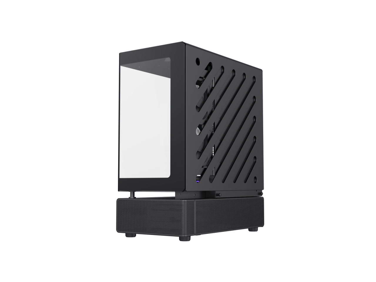 GAMEMAX Infinity N80 BK Black Tempered Glass USB3.0/Type C ATX Mid Tower Case w/6 ARGB Fans (Pre-Installed)