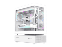 GAMEMAX Infinity N80 WH White Tempered Glass USB3.0/Type C ATX Mid Tower Case w/6 ARGB Fans (Pre-Installed)