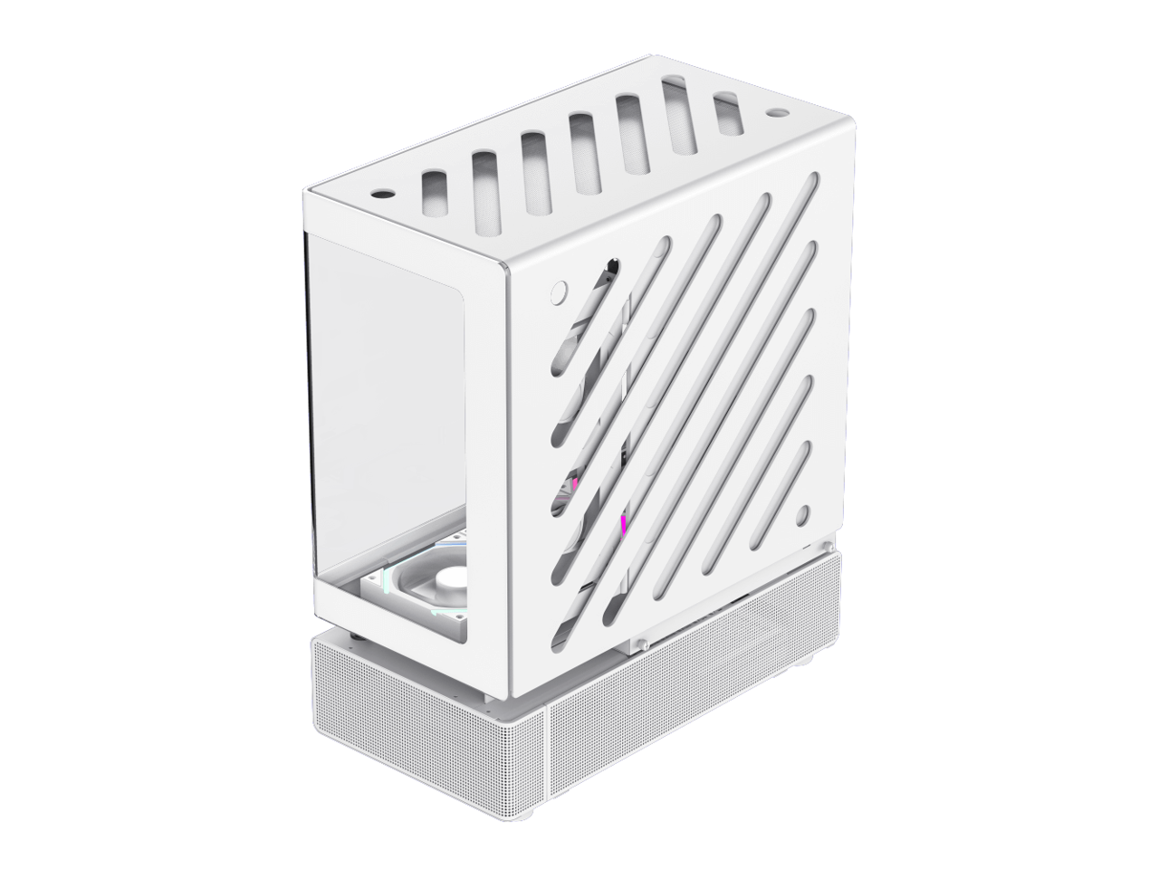 GAMEMAX Infinity N80 WH White Tempered Glass USB3.0/Type C ATX Mid Tower Case w/6 ARGB Fans (Pre-Installed)