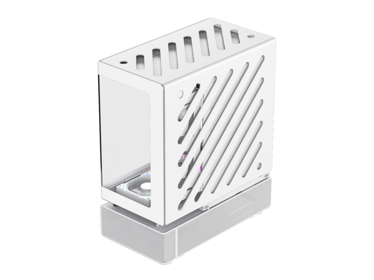 GAMEMAX Infinity N80 WH White Tempered Glass USB3.0/Type C ATX Mid Tower Case w/6 ARGB Fans (Pre-Installed)