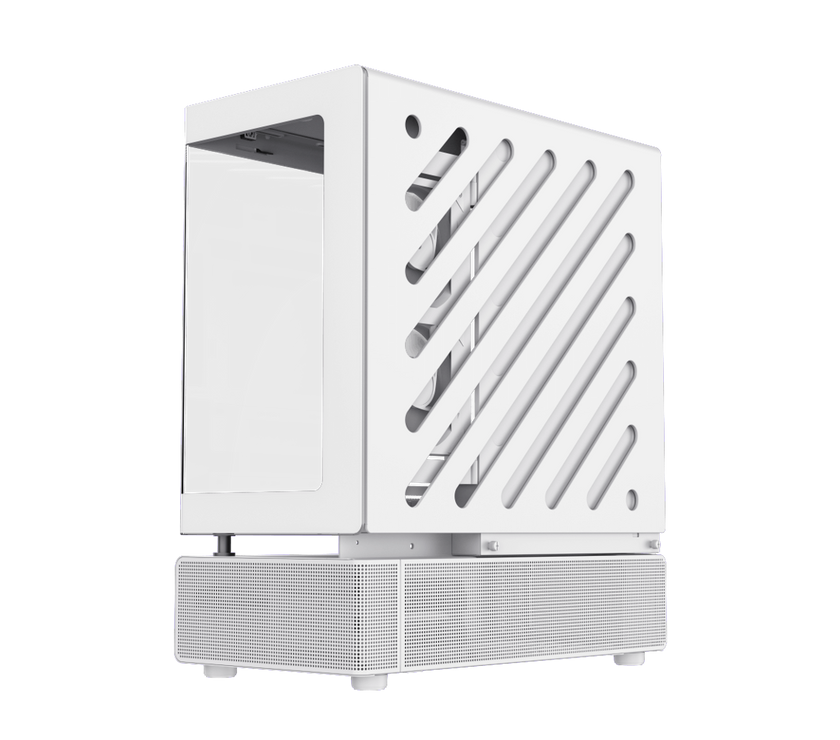 GAMEMAX Infinity N80 WH White Tempered Glass USB3.0/Type C ATX Mid Tower Case w/6 ARGB Fans (Pre-Installed)