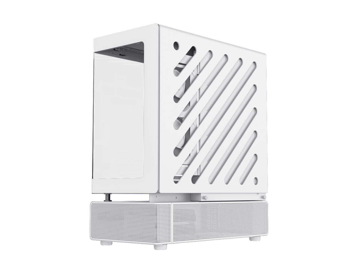 GAMEMAX Infinity N80 WH White Tempered Glass USB3.0/Type C ATX Mid Tower Case w/6 ARGB Fans (Pre-Installed)