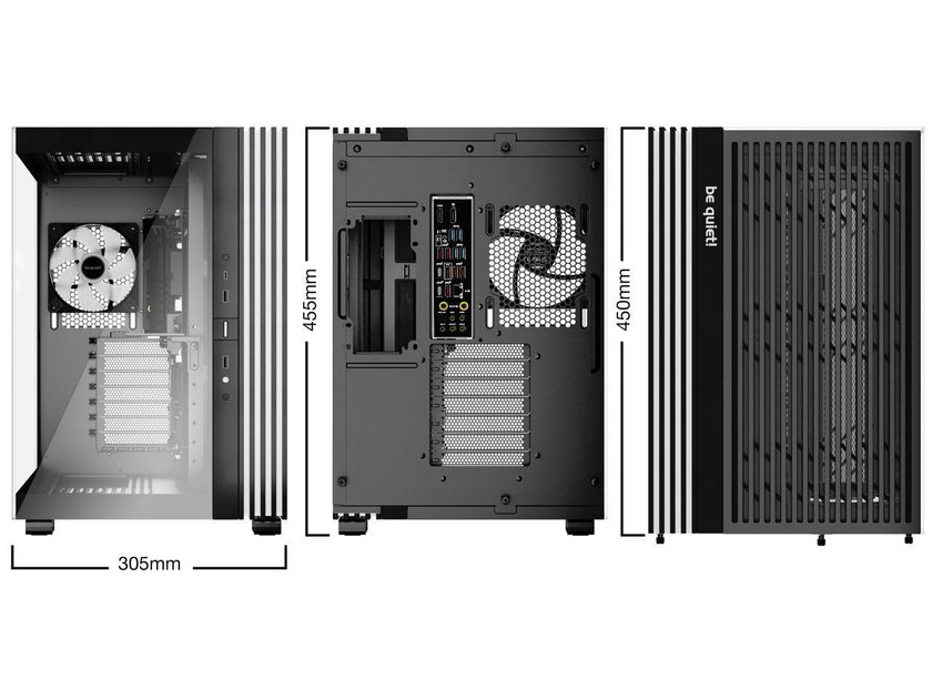 be quiet! LIGHT BASE 600 LX Black ABS / Steel / Tempered Glass ATX Mid Tower Case