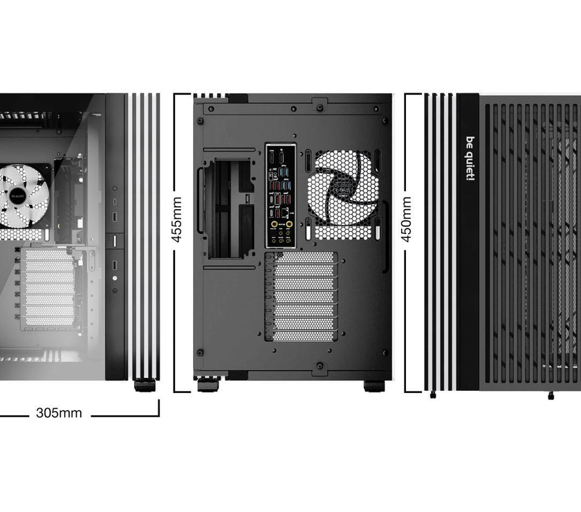 be quiet! LIGHT BASE 600 LX Black ABS / Steel / Tempered Glass ATX Mid Tower Case