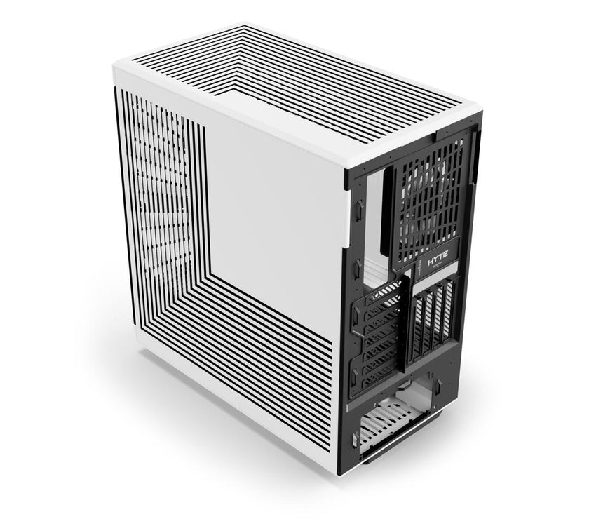 HYTE Y40 Mainstream Vertical GPU Case ATX Mid Tower Gaming Case with PCI Express 4.0 x 16 Riser Cable Included, Black/White