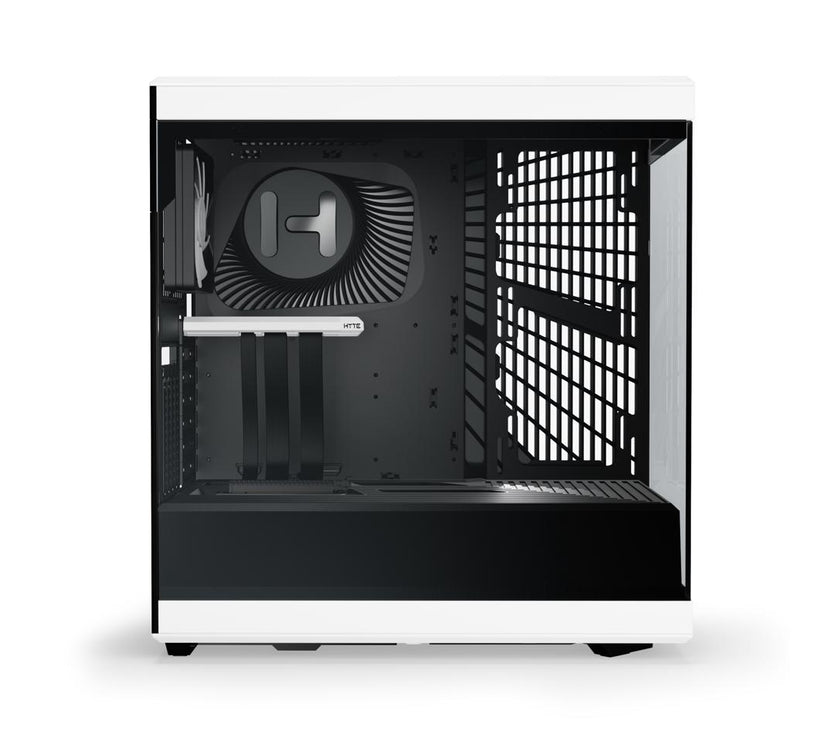 HYTE Y40 Mainstream Vertical GPU Case ATX Mid Tower Gaming Case with PCI Express 4.0 x 16 Riser Cable Included, Black/White