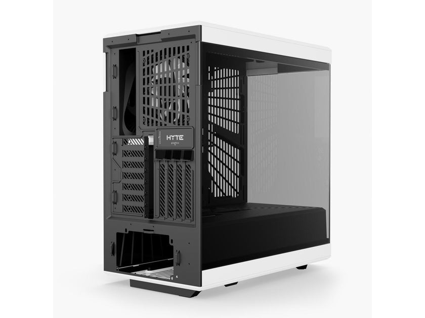 HYTE Y40 Mainstream Vertical GPU Case ATX Mid Tower Gaming Case with PCI Express 4.0 x 16 Riser Cable Included, Black/White