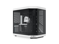 HYTE Y70 CS-HYTE-Y70-BW Dual Chamber Mid-Tower ATX Case with PCIe 4.0 Express Riser Cable Included, White/Black