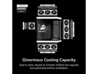 HYTE Y70 CS-HYTE-Y70-BW Dual Chamber Mid-Tower ATX Case with PCIe 4.0 Express Riser Cable Included, White/Black