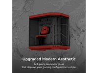 HYTE Y70 CS-HYTE-Y70-BR Dual Chamber Mid-Tower ATX Case with PCIe 4.0 Express Riser Cable Included, Red/Black