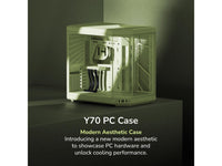 HYTE CS-HYTE-Y70-MM Matcha Milk ABS / Steel / Tempered Glass Dual Chamber Mid-Tower ATX Case Case (Computer Cases - ATX Form)