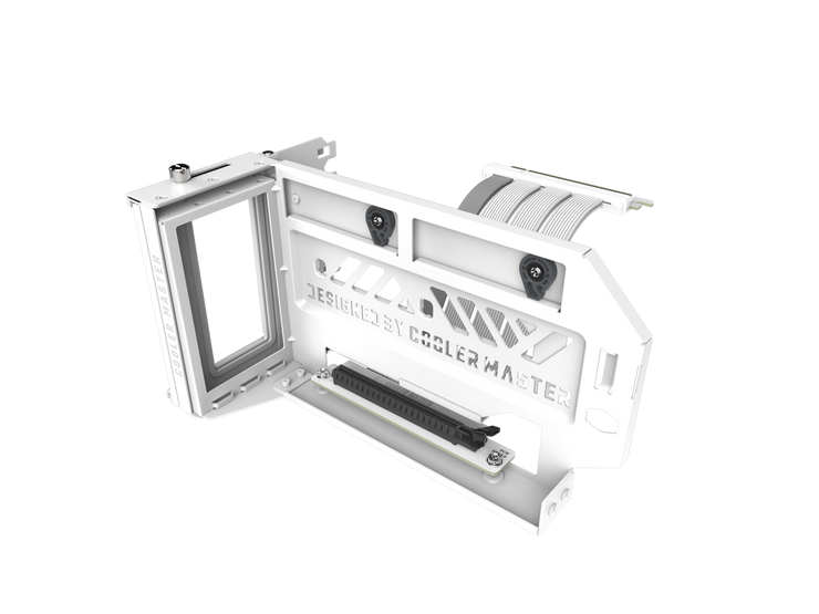 Cooler Master MasterAccessory Vertical GPU Card Holder Kit V3 White, Premium Riser Cable PCI-E 4.0 x16-165mm, PCIe 3.0 Compatible, Adjustable Length for E-ATX|ATX|Micro ATX Case (MCA-U000R-WFVK03)