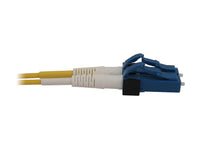 Tripp Lite Switchable Fiber Patch Cable, Single Mode Duplex, LC to LC, 9/125 OS2, 400 GbE, Yellow, LSZH Jacket, 4 Meters / 13.1 Feet (N370X-04M)