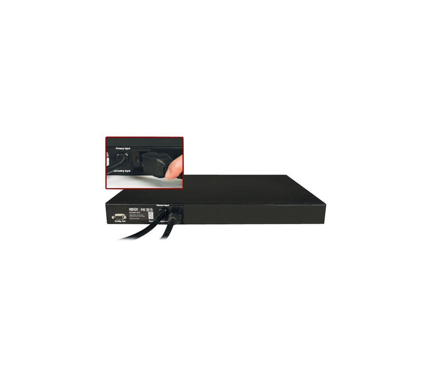 Tripp Lite PDUMH15AT Metered 1U 100; 120; 127V 15A 12 ft Power Distribution Unit with dual-input Auto Transfer Switching