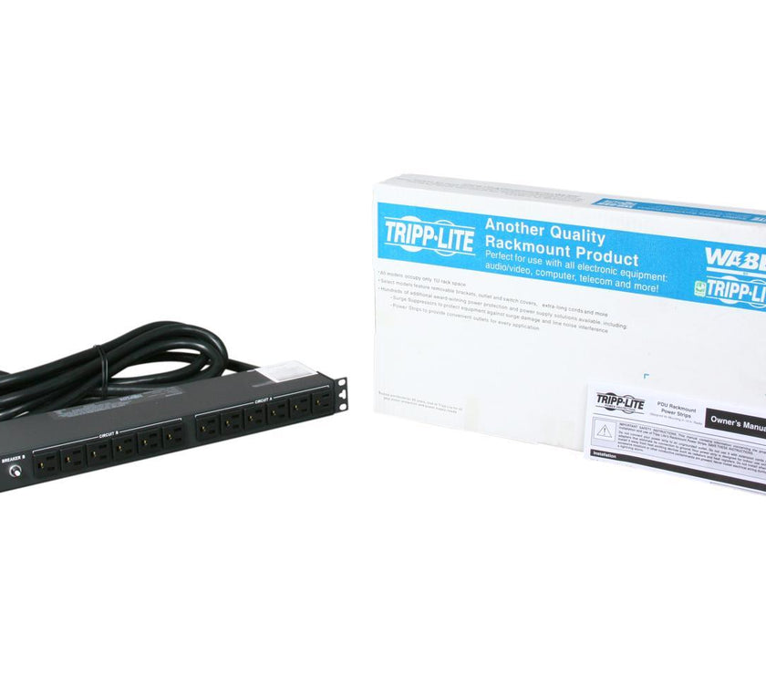 Tripp Lite PDU2430 Basic 1U 120V 30A 15 ft Power Distribution Unit