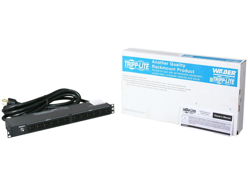 Tripp Lite PDU2430 Basic 1U 120V 30A 15 ft Power Distribution Unit