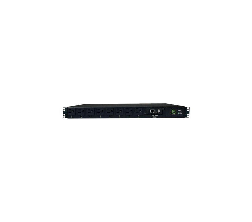 Tripp Lite PDUMH15ATNET Auto-Transfer Switch; Switched 1U 120V 15A 12 ft PDU