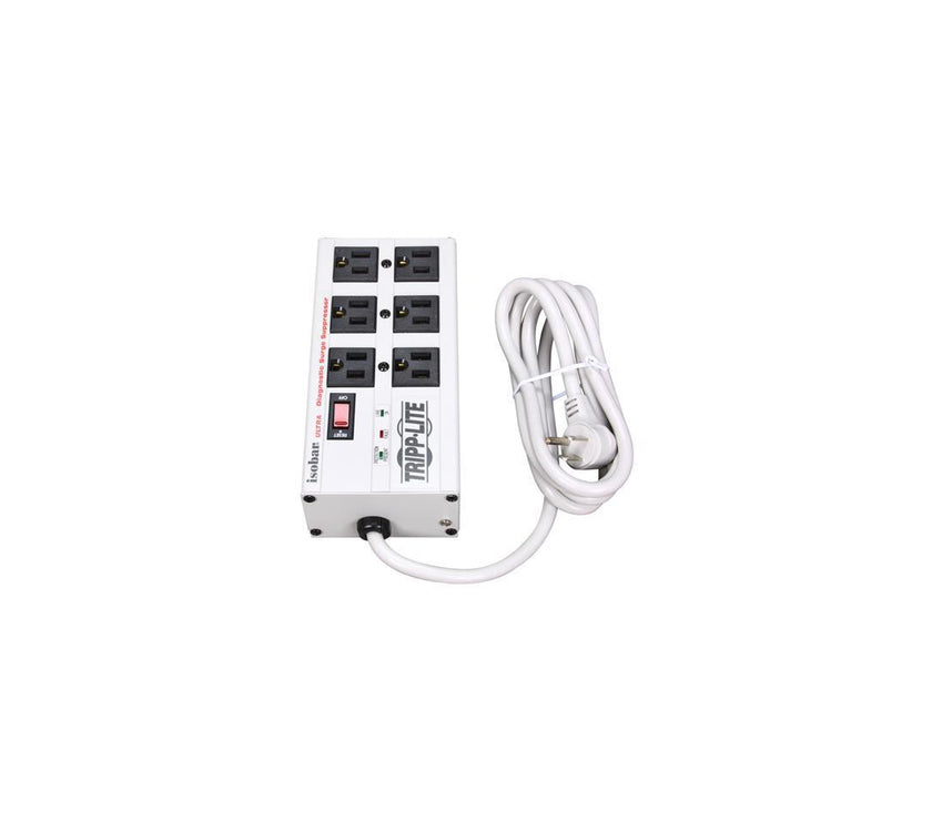 Tripp Lite ISOBAR6 6 ft. Cord 6 Outlets 3330 Joules Isobar Surge Suppressor