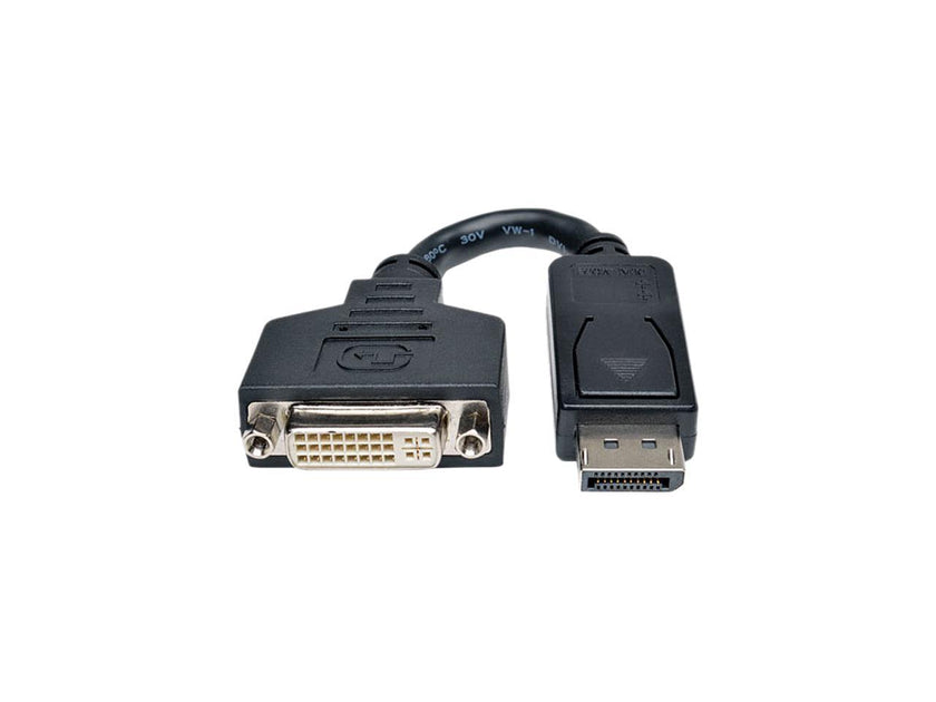 Tripp Lite DisplayPort to DVI Cable Adapter, Converter for DP to DVI-I M/F (P134-000)