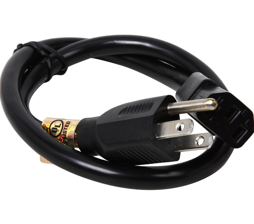 Tripp Lite Model P007-002 2 ft. Heavy-Duty 14AWG Power cord (IEC-320-C13 to NEMA 5-15P)