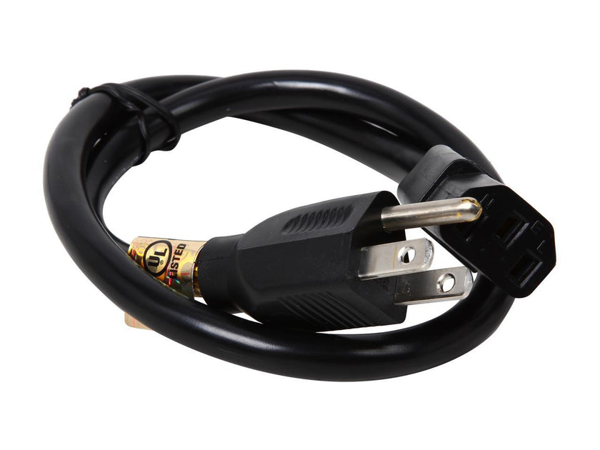 Tripp Lite Model P007-002 2 ft. Heavy-Duty 14AWG Power cord (IEC-320-C13 to NEMA 5-15P)