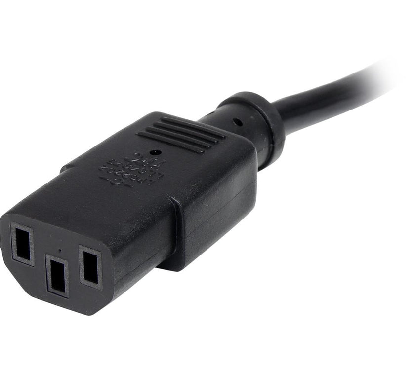 StarTech.com PXT101_10 10 ft Standard Computer Power Cord - NEMA 5-15P to C13 - 10ft NEMA 5-15P to IEC 320 C13 Power Cable