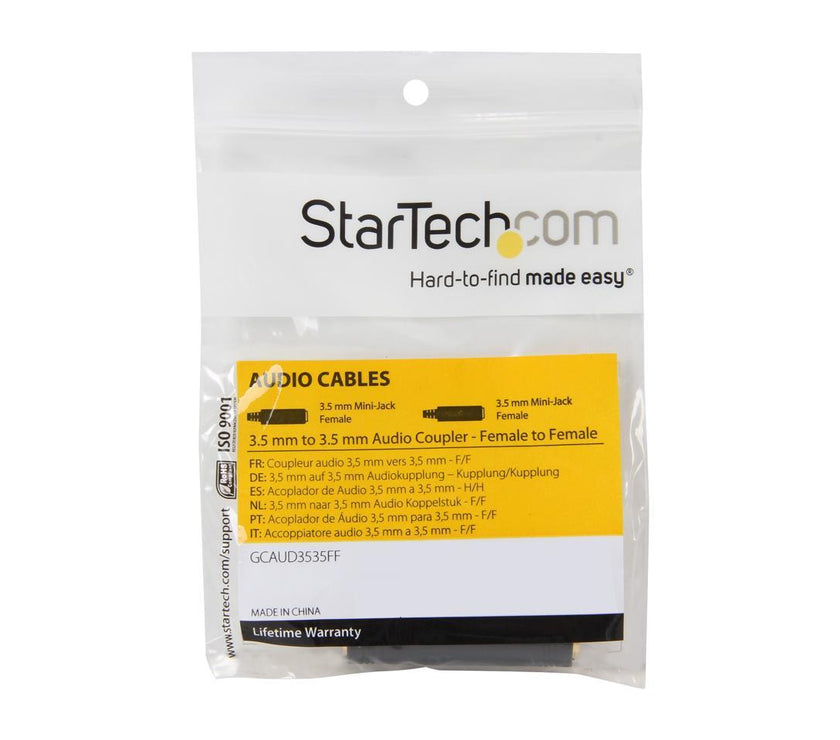 StarTech.com GCAUD3535FF 3.5 mm to 3.5 mm Audio Coupler - Female to Female