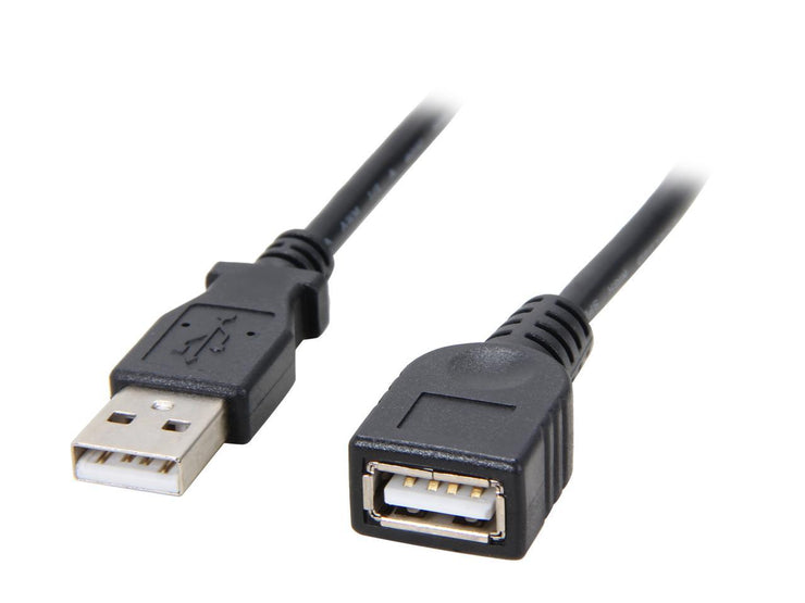 StarTech.com USBEXTAA6BK Black USB 2.0 Extension Cable A to A