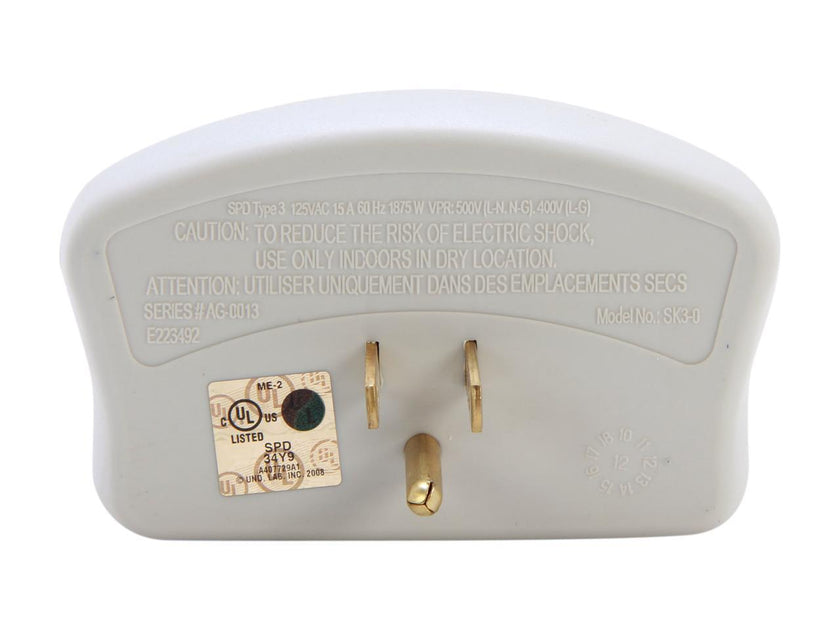 Tripp Lite SK3-0 3 Outlet Direct Plug-In, 660 Joules Surge Suppressor