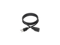 Tripp Lite Model P024-006-13A 6 ft. Black 16AWG x 3C, SJT, 13A, 120V NEMA 5-15R to NEMA 5-15P Power Extension Cord Female to Male