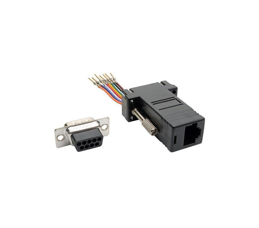 Tripp Lite DB9 to RJ45 Modular Serial Adapter M/F RS-232 RS-422 RS-485 (P440-89FM)