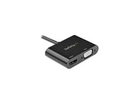 StarTech.com DisplayPort to HDMI VGA Adapter - 4K 60Hz - Multiport Video Converter for Mac & Windows - Male to Female (DP2VGAHD20)