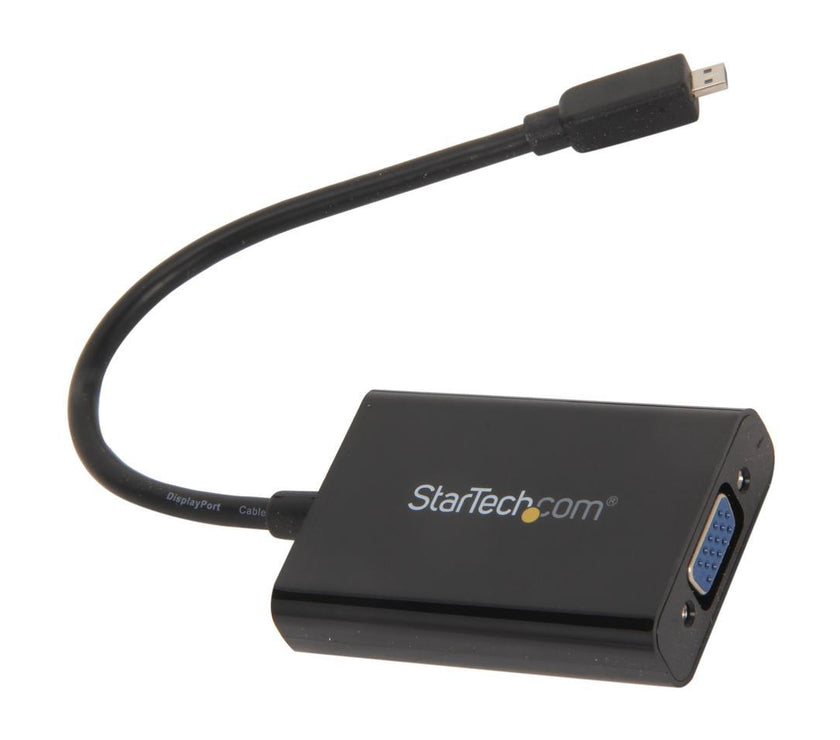 StarTech.com MCHD2VGAA2 Micro HDMI to VGA Adapter Converter with Audio for Smartphones / Ultrabooks / Tablets - 1920x1200