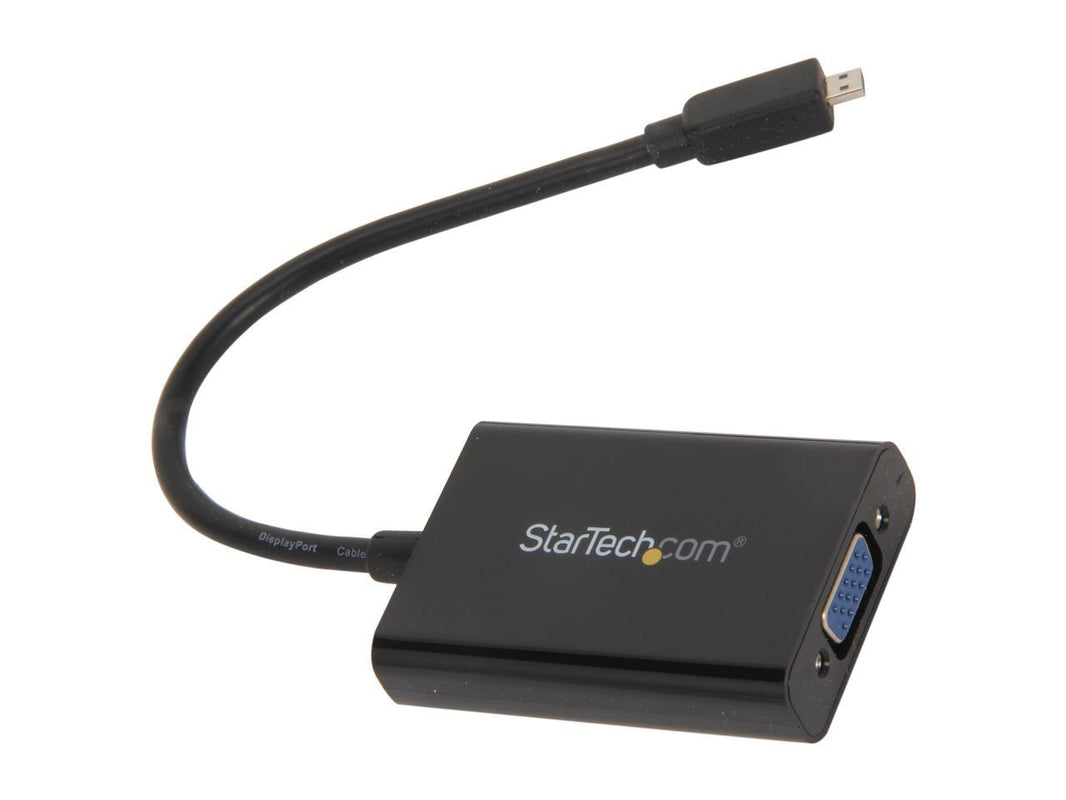 StarTech.com MCHD2VGAA2 Micro HDMI to VGA Adapter Converter with Audio for Smartphones / Ultrabooks / Tablets - 1920x1200