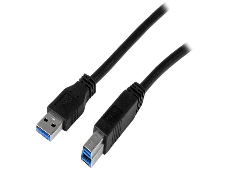 StarTech USB3CAB2M 6.56 ft 2m Certified SuperSpeed USB 3.0 A to B Cable M-M