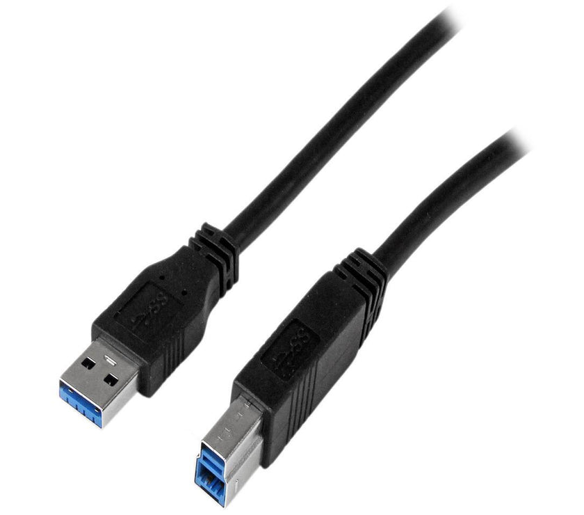 StarTech USB3CAB2M 6.56 ft 2m Certified SuperSpeed USB 3.0 A to B Cable M-M