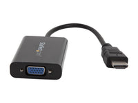 StarTech.com HD2VGAA2 HDMI to VGA Video Adapter Converter with Audio for Desktop PC / Laptop / Ultrabook - 1920 x 1200