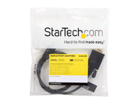 StarTech.com DP2VGAMM3B 3 ft. Black DisplayPort (20 pin) Latching to  VGA (15 pin; High Density D-Sub) Black DisplayPort to VGA Adapter Converter Cable - DP to VGA 1920 x 1200 Male to Male
