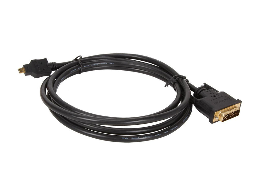 StarTech.com HDDDVIMM2M Black Micro HDMI (19 pin) Male to DVI-D (19 pin) Male to Male Cable