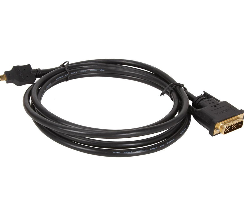 StarTech.com HDDDVIMM2M Black Micro HDMI (19 pin) Male to DVI-D (19 pin) Male to Male Cable